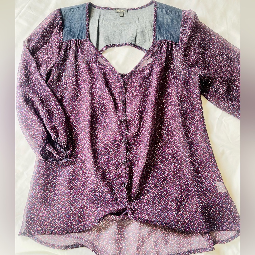 Multi color/Denim Blouse